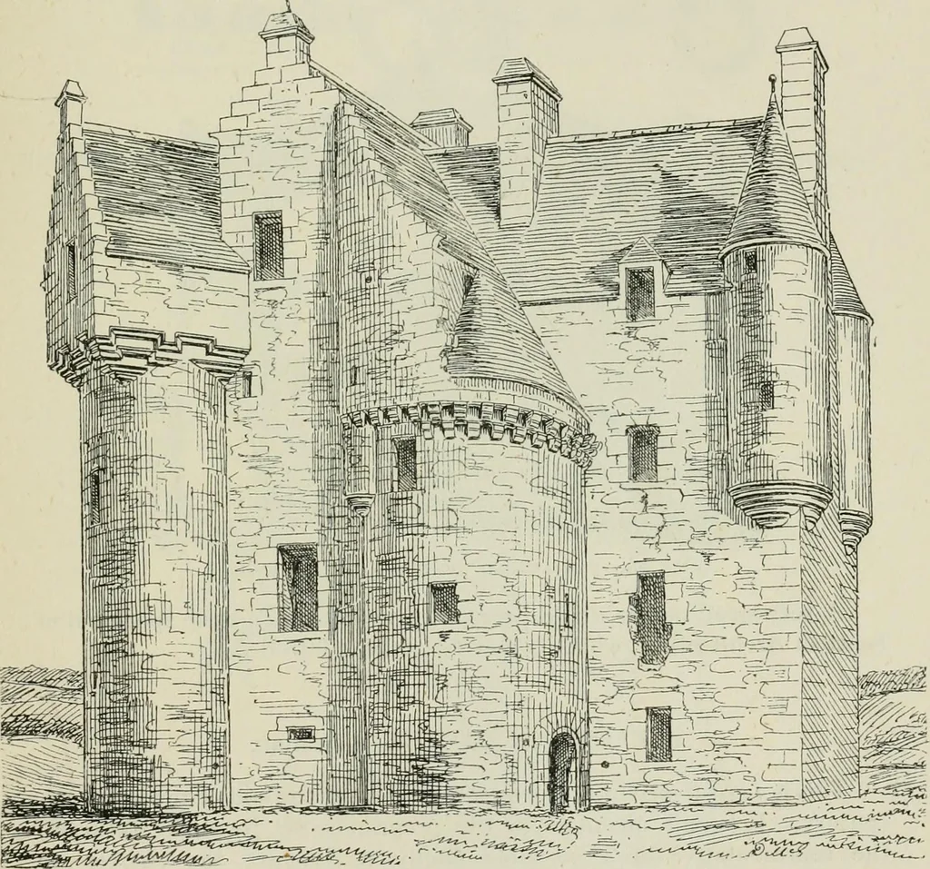 An illustration from The castellated and domestic architecture of Scotland, from the twelfth to the eighteenth century, 1887, leaf 158