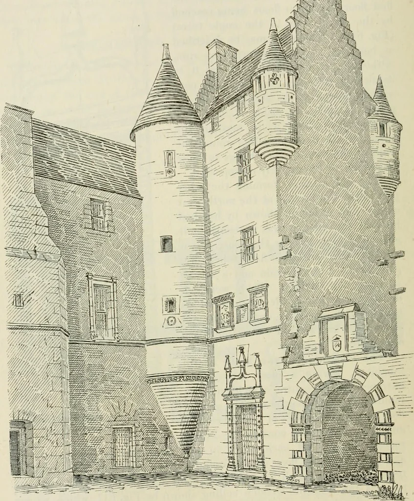 An illustration from The castellated and domestic architecture of Scotland, from the twelfth to the eighteenth century, 1887, leaf 173
