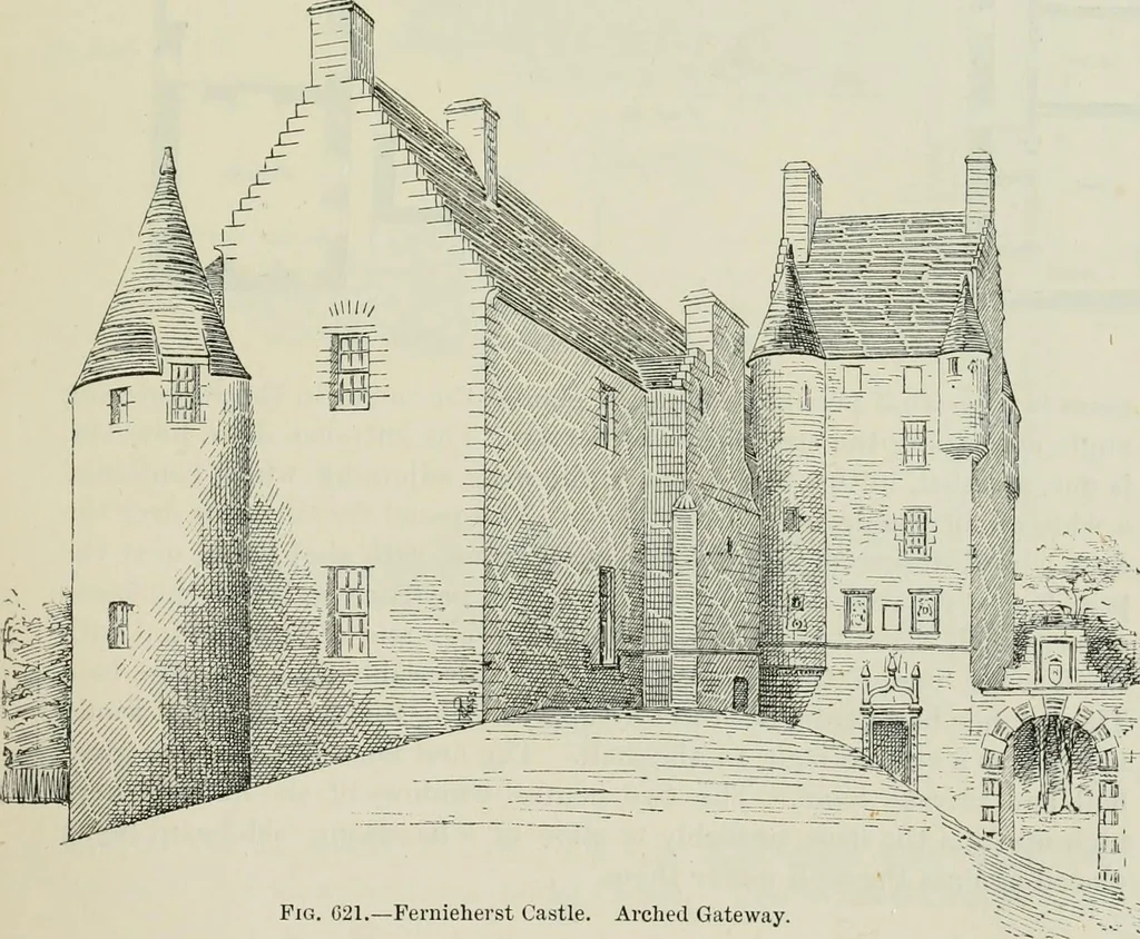 An illustration from The castellated and domestic architecture of Scotland, from the twelfth to the eighteenth century, 1887, leaf 176