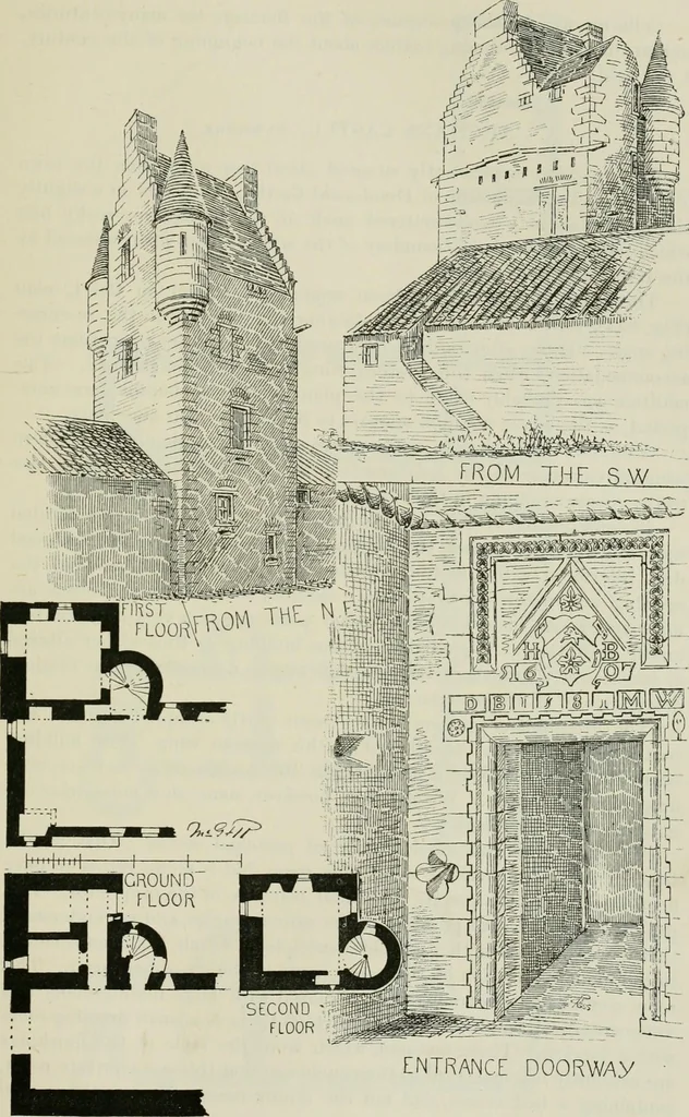 An illustration from The castellated and domestic architecture of Scotland, from the twelfth to the eighteenth century, 1887, leaf 188