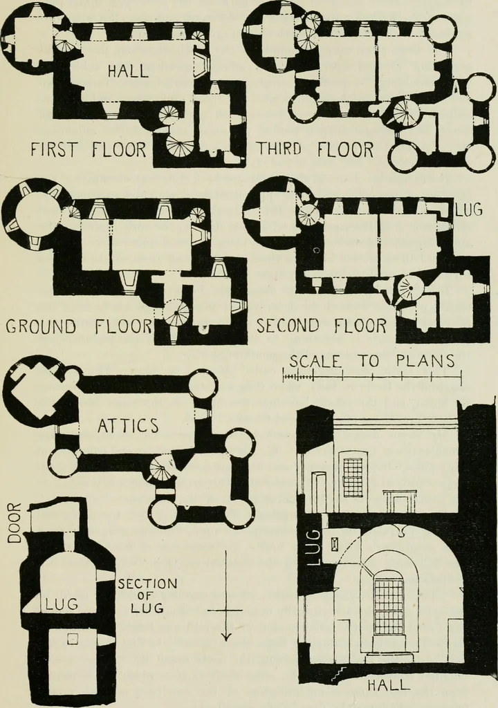 An illustration from The castellated and domestic architecture of Scotland, from the twelfth to the eighteenth century, 1887, leaf 244