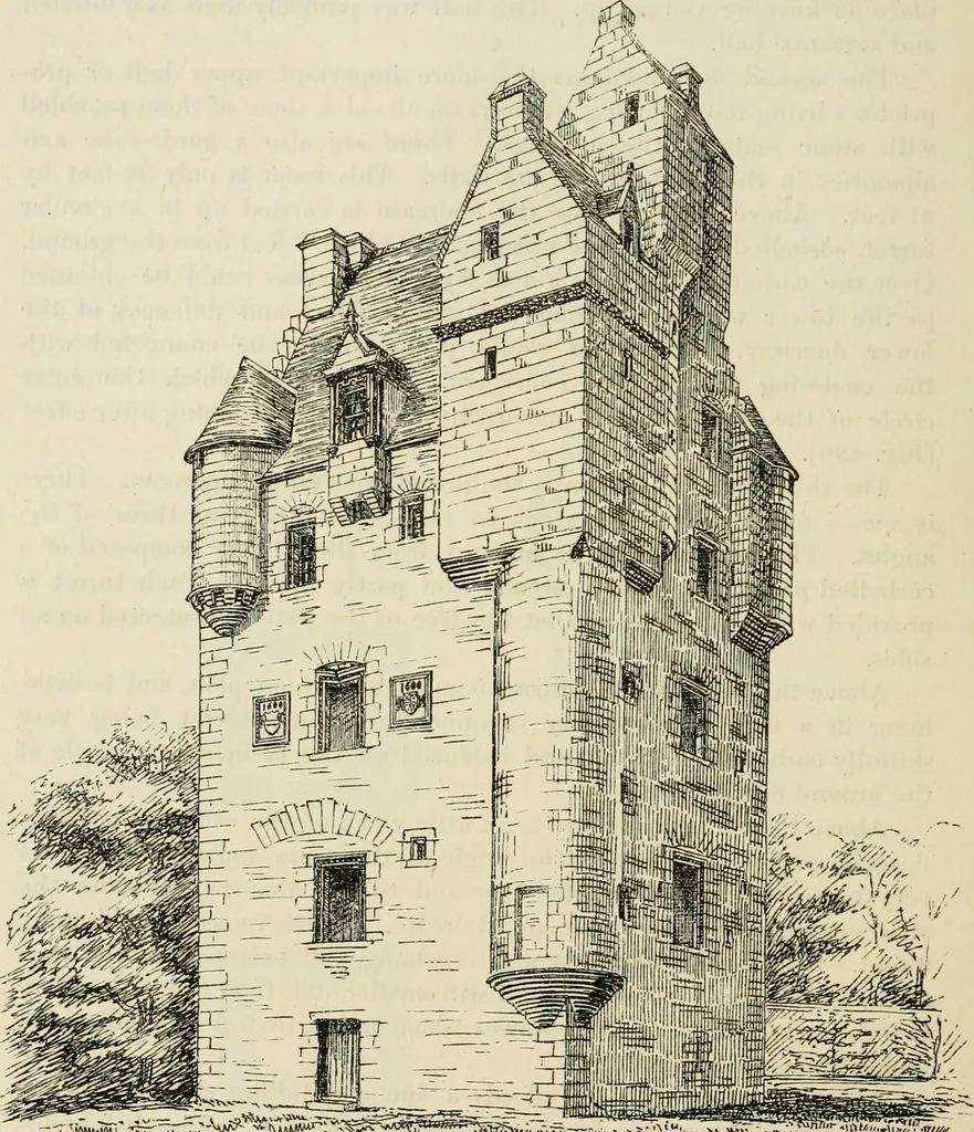 An illustration from The castellated and domestic architecture of Scotland, from the twelfth to the eighteenth century, 1887, leaf 37