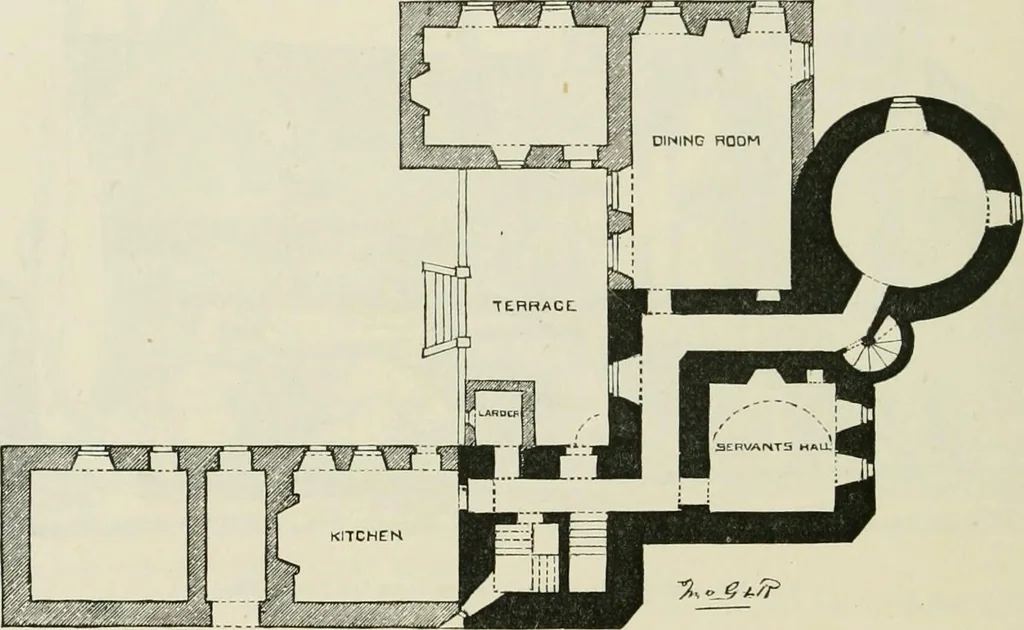 An illustration from The castellated and domestic architecture of Scotland, from the twelfth to the eighteenth century, 1887, leaf 387