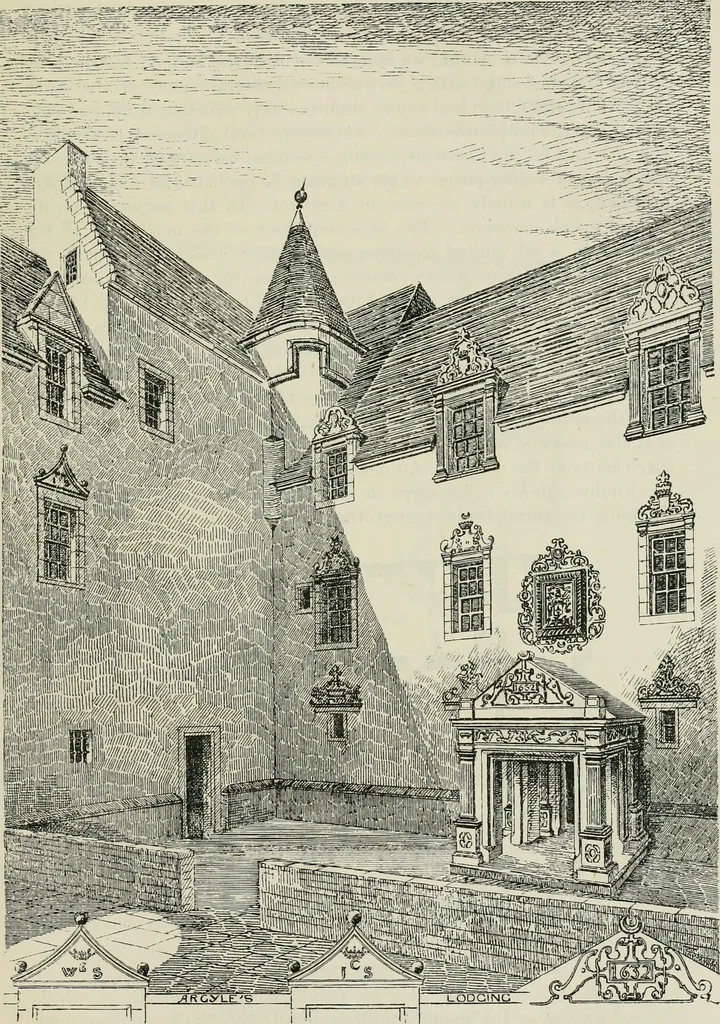 An illustration from The castellated and domestic architecture of Scotland, from the twelfth to the eighteenth century, 1887, leaf 436