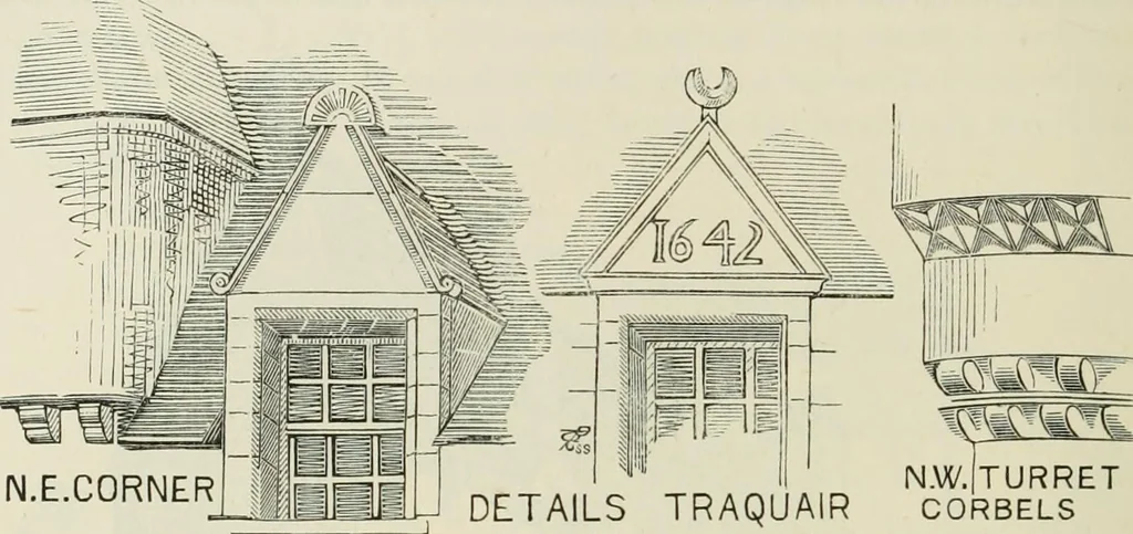 An illustration from The castellated and domestic architecture of Scotland, from the twelfth to the eighteenth century, 1887, leaf 459