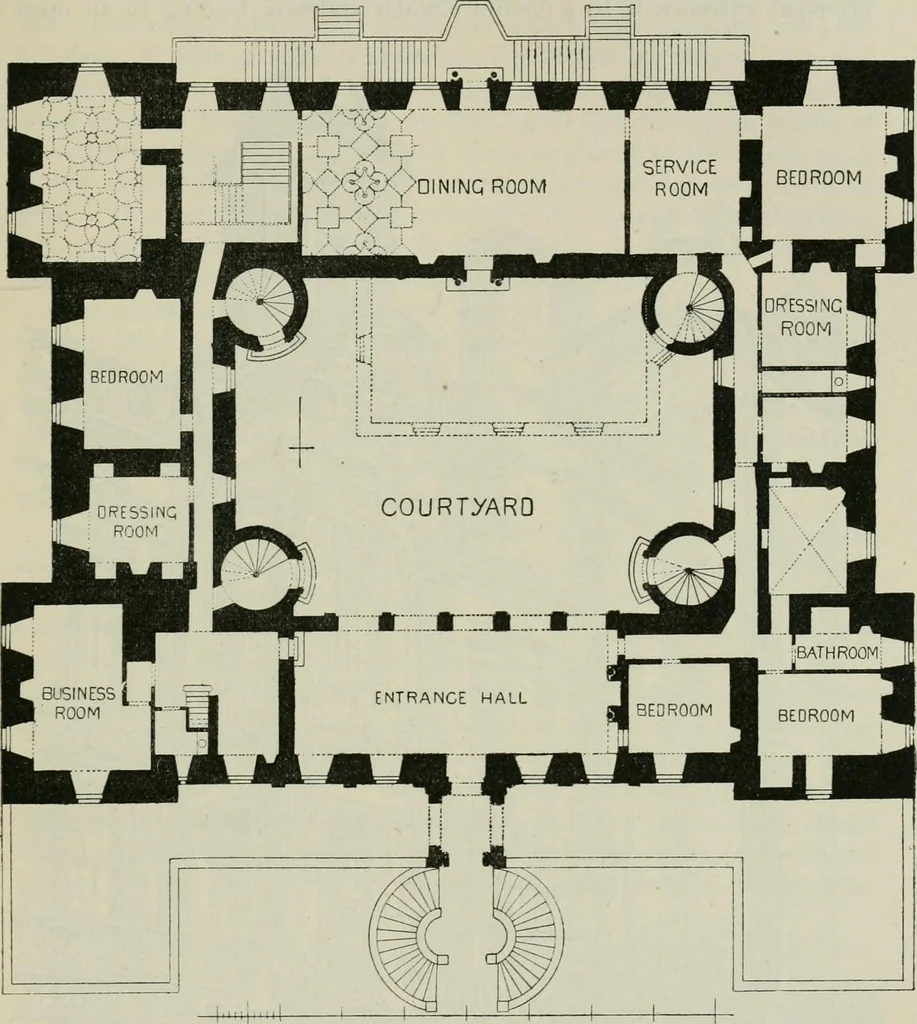 An illustration from The castellated and domestic architecture of Scotland, from the twelfth to the eighteenth century, 1887, leaf 462