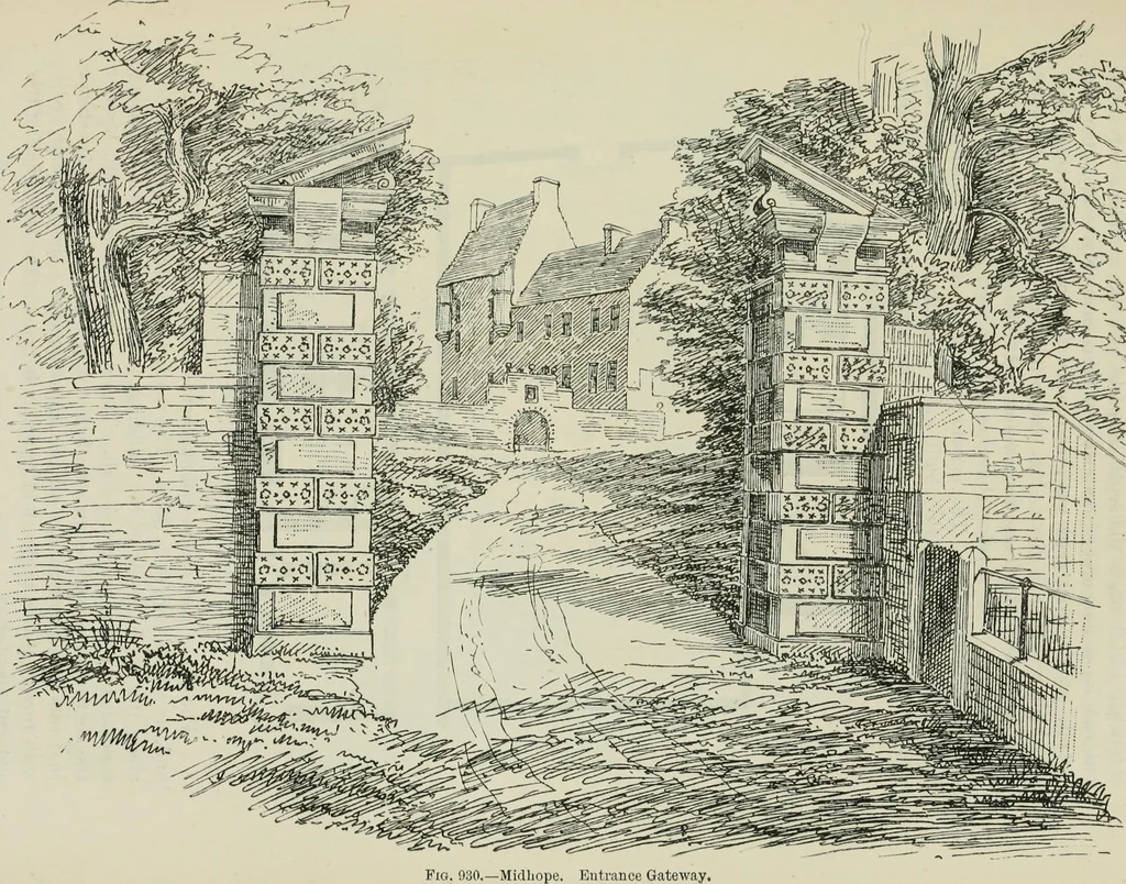 An illustration from The castellated and domestic architecture of Scotland, from the twelfth to the eighteenth century, 1887, leaf 518