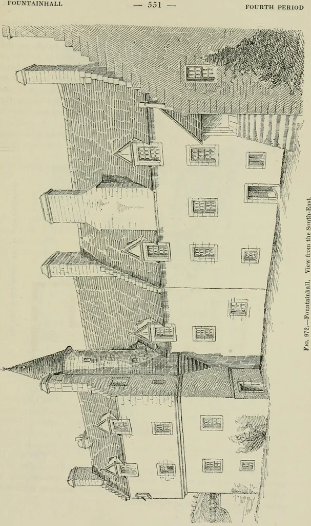 An illustration from The castellated and domestic architecture of Scotland, from the twelfth to the eighteenth century, 1887, leaf 566