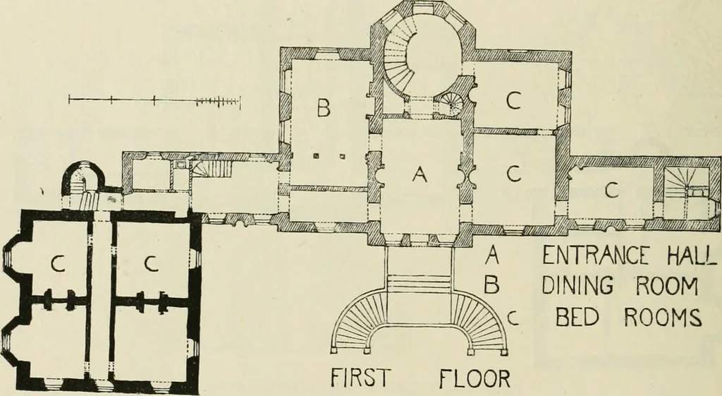 An illustration from The castellated and domestic architecture of Scotland, from the twelfth to the eighteenth century, 1887, leaf 573