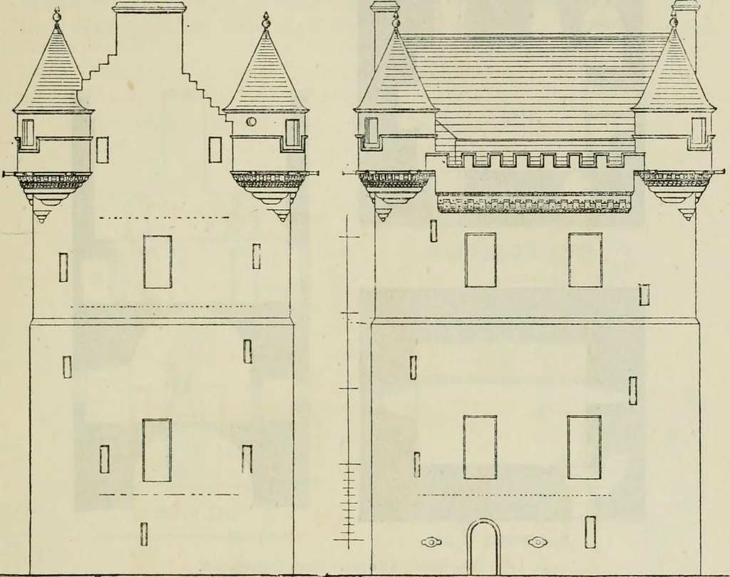 An illustration from The castellated and domestic architecture of Scotland, from the twelfth to the eighteenth century, 1887, leaf 60