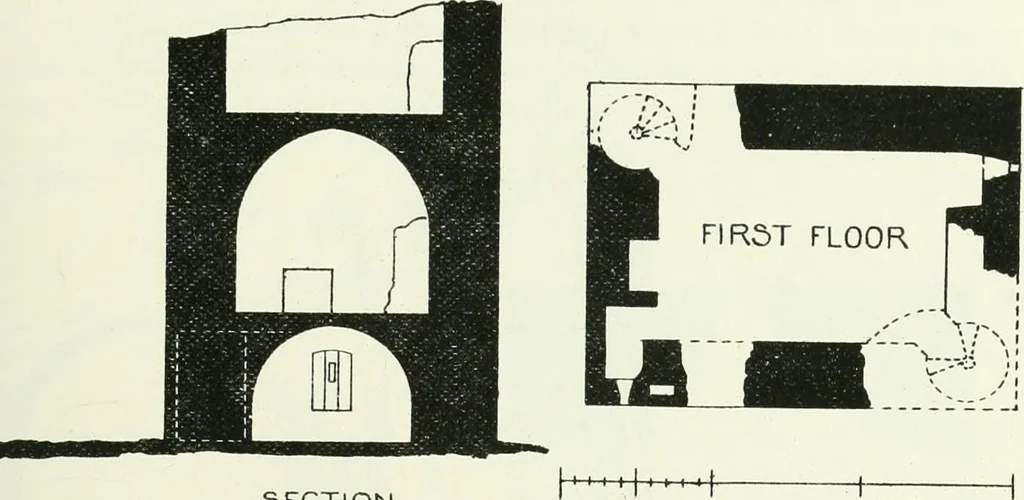 An illustration from The castellated and domestic architecture of Scotland, from the twelfth to the eighteenth century, 1887, leaf 150