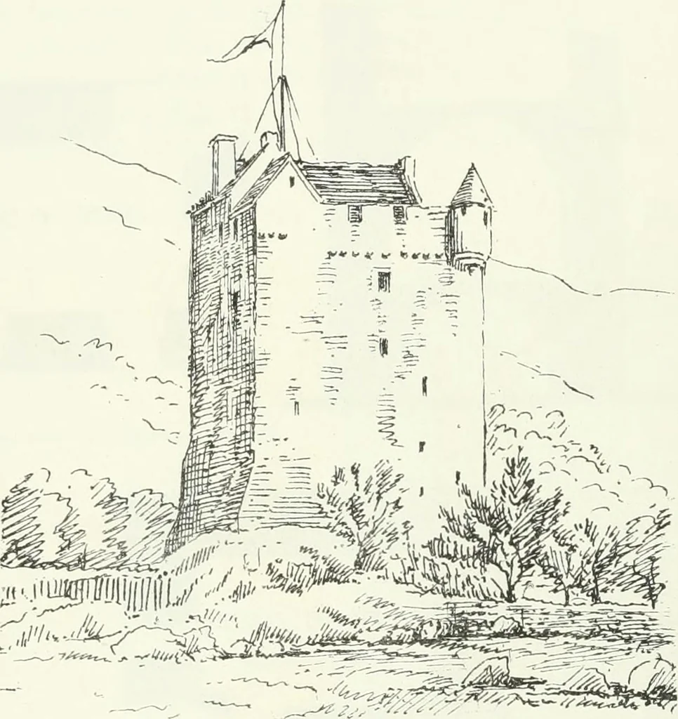 An illustration from The castellated and domestic architecture of Scotland, from the twelfth to the eighteenth century, 1887, leaf 151