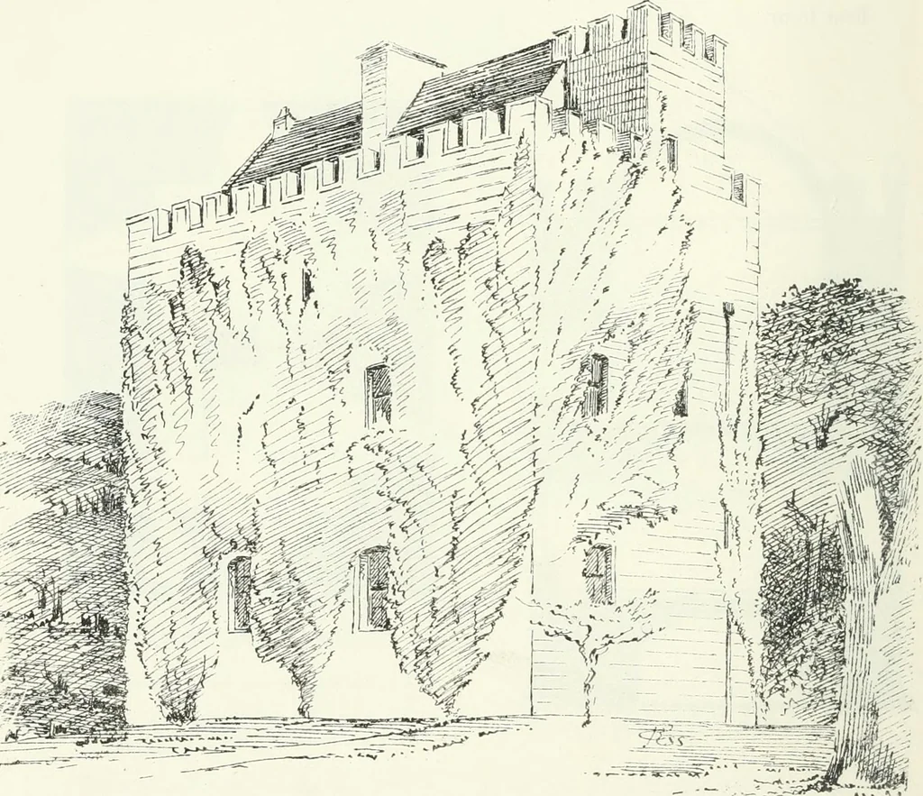 An illustration from The castellated and domestic architecture of Scotland, from the twelfth to the eighteenth century, 1887, leaf 153
