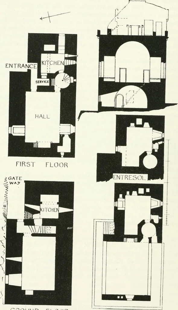 An illustration from The castellated and domestic architecture of Scotland, from the twelfth to the eighteenth century, 1887, leaf 175