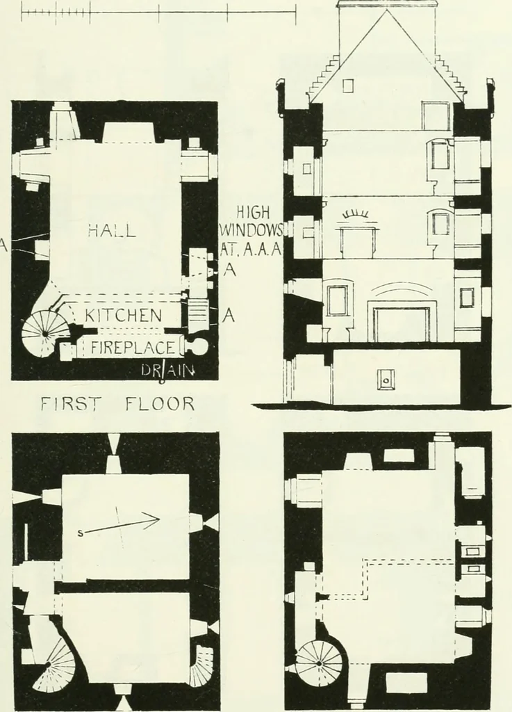 An illustration from The castellated and domestic architecture of Scotland, from the twelfth to the eighteenth century, 1887, leaf 198