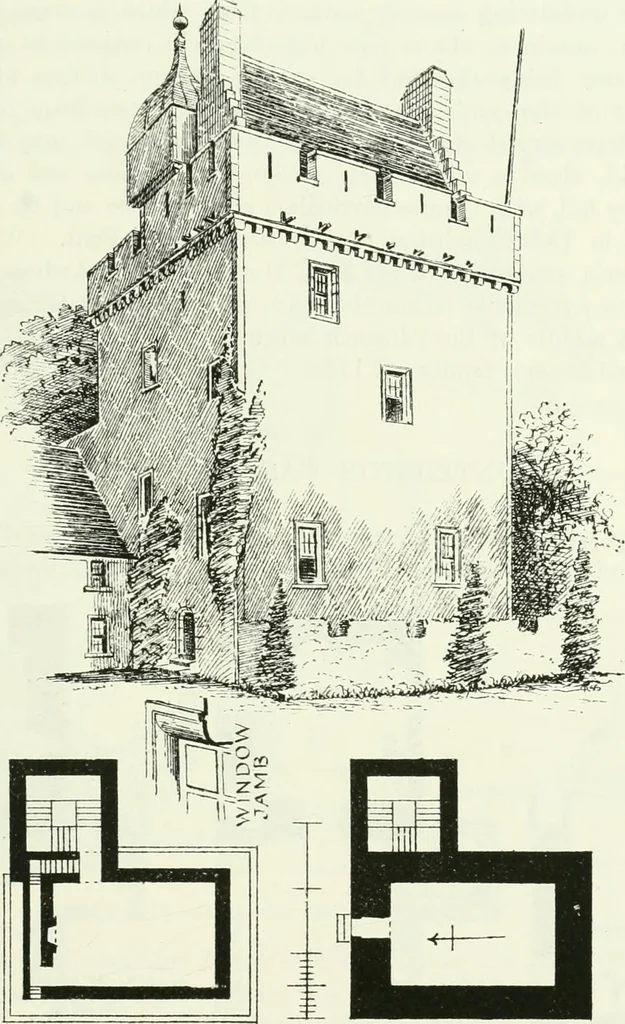An illustration from The castellated and domestic architecture of Scotland, from the twelfth to the eighteenth century, 1887, leaf 216