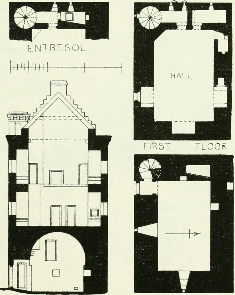 An illustration from The castellated and domestic architecture of Scotland, from the twelfth to the eighteenth century, 1887, leaf 254