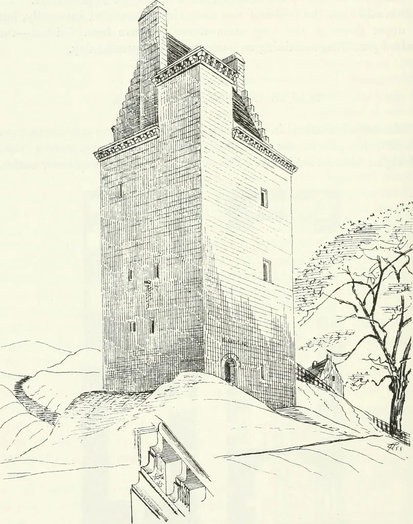 An illustration from The castellated and domestic architecture of Scotland, from the twelfth to the eighteenth century, 1887, leaf 255