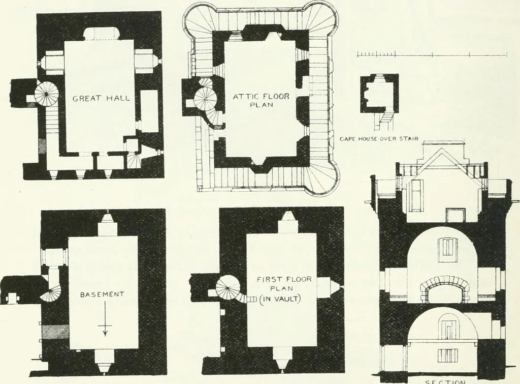 An illustration from The castellated and domestic architecture of Scotland, from the twelfth to the eighteenth century, 1887, leaf 305