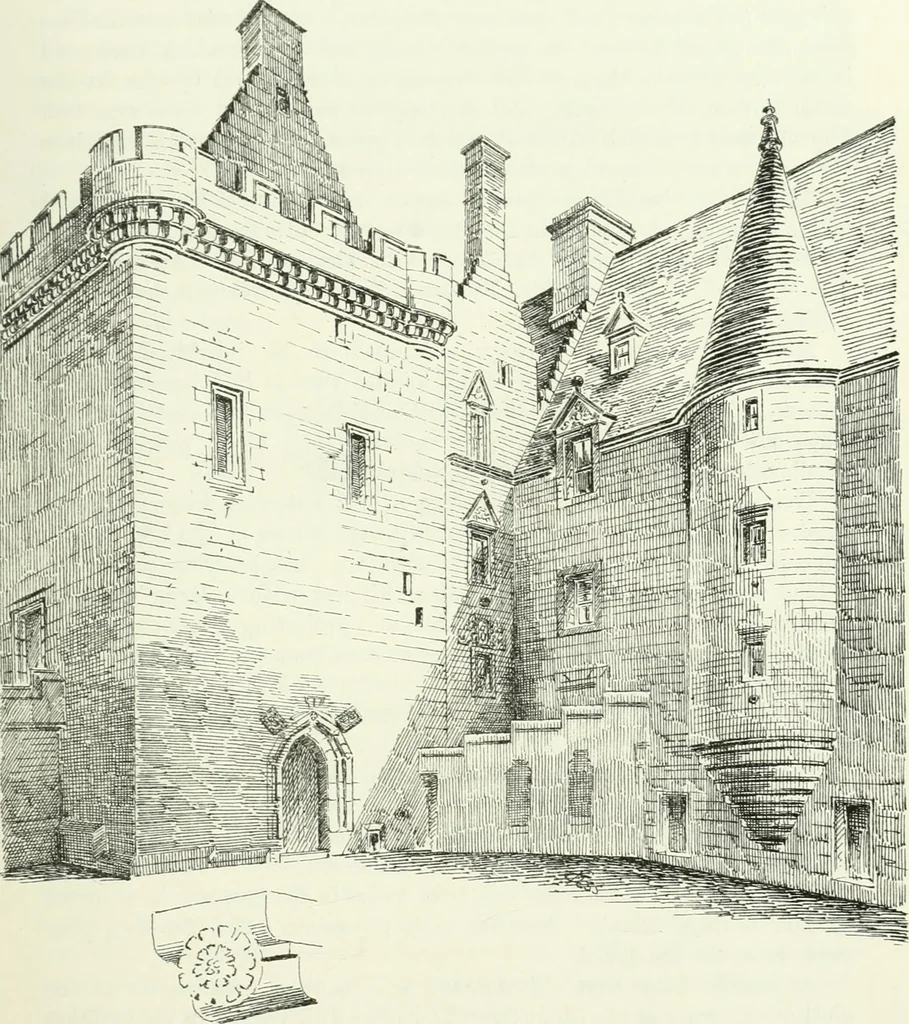 An illustration from The castellated and domestic architecture of Scotland, from the twelfth to the eighteenth century, 1887, leaf 340