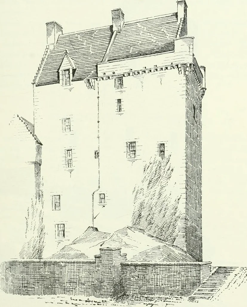 An illustration from The castellated and domestic architecture of Scotland, from the twelfth to the eighteenth century, 1887, leaf 404