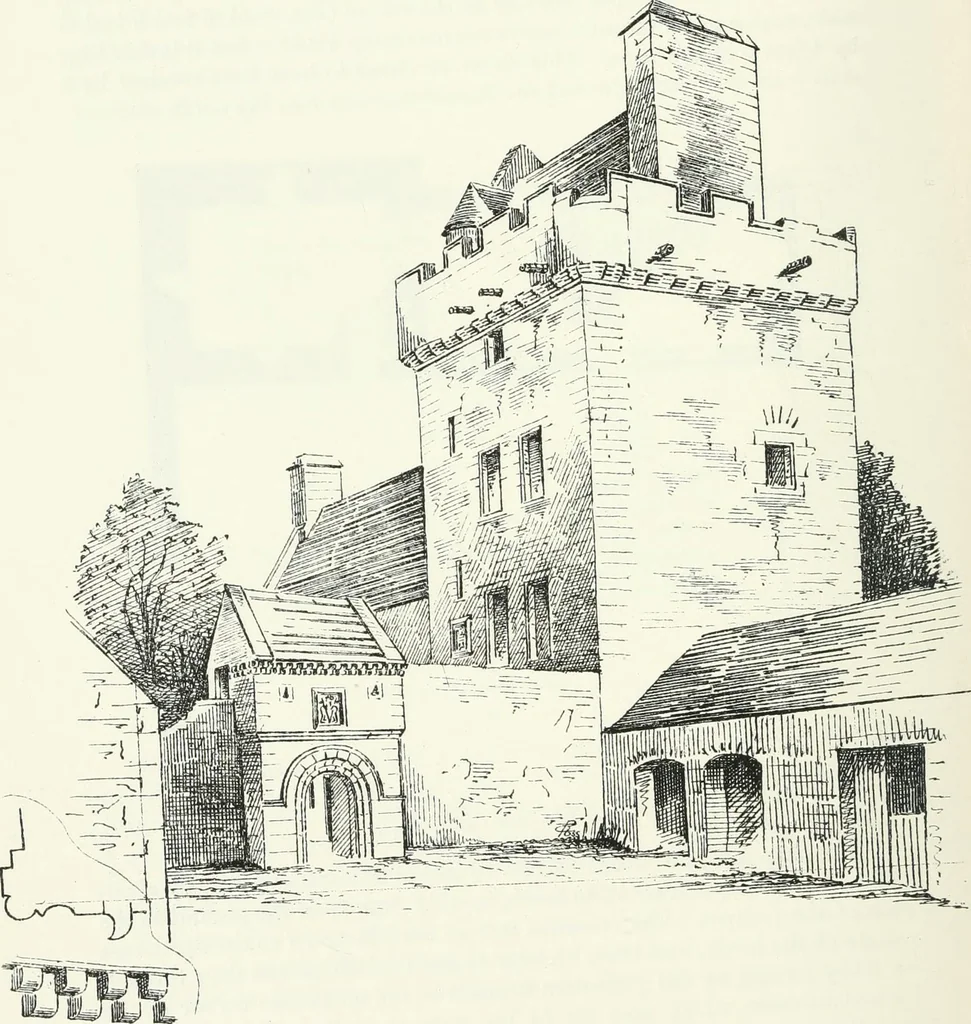 An illustration from The castellated and domestic architecture of Scotland, from the twelfth to the eighteenth century, 1887, leaf 415