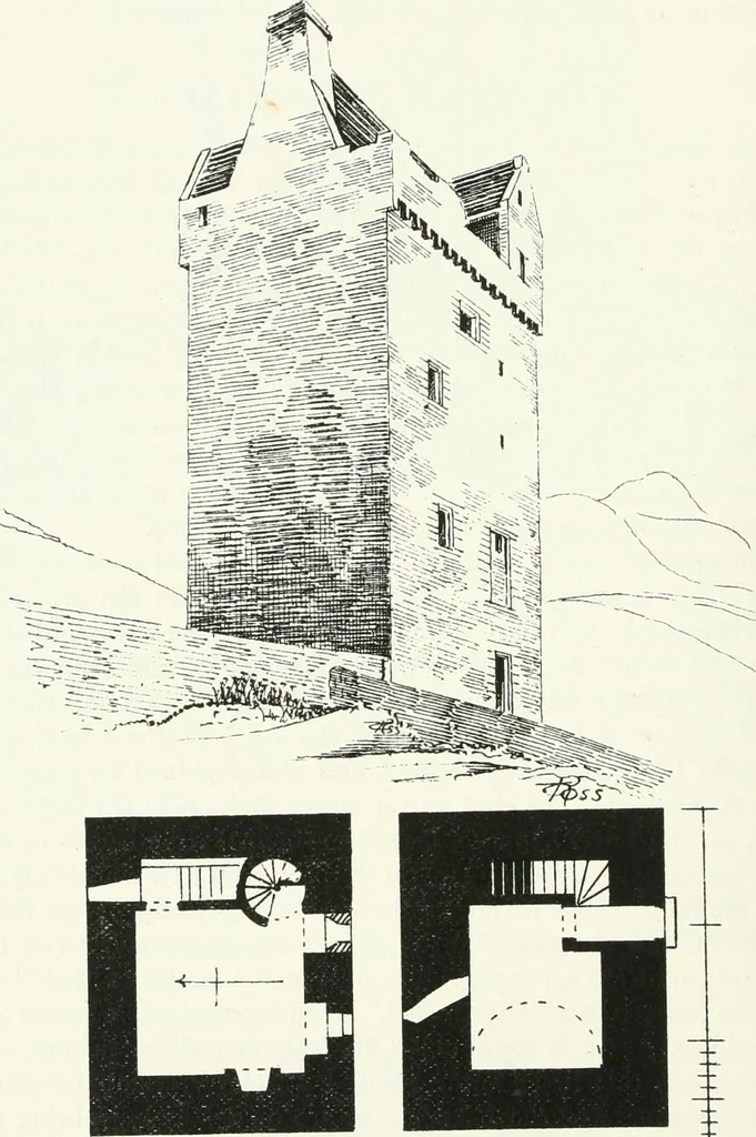 An illustration from The castellated and domestic architecture of Scotland, from the twelfth to the eighteenth century, 1887, leaf 429