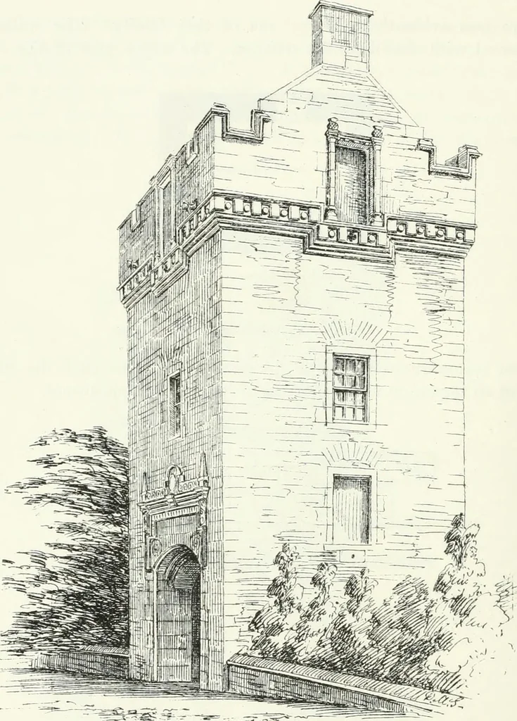 An illustration from The castellated and domestic architecture of Scotland, from the twelfth to the eighteenth century, 1887, leaf 449