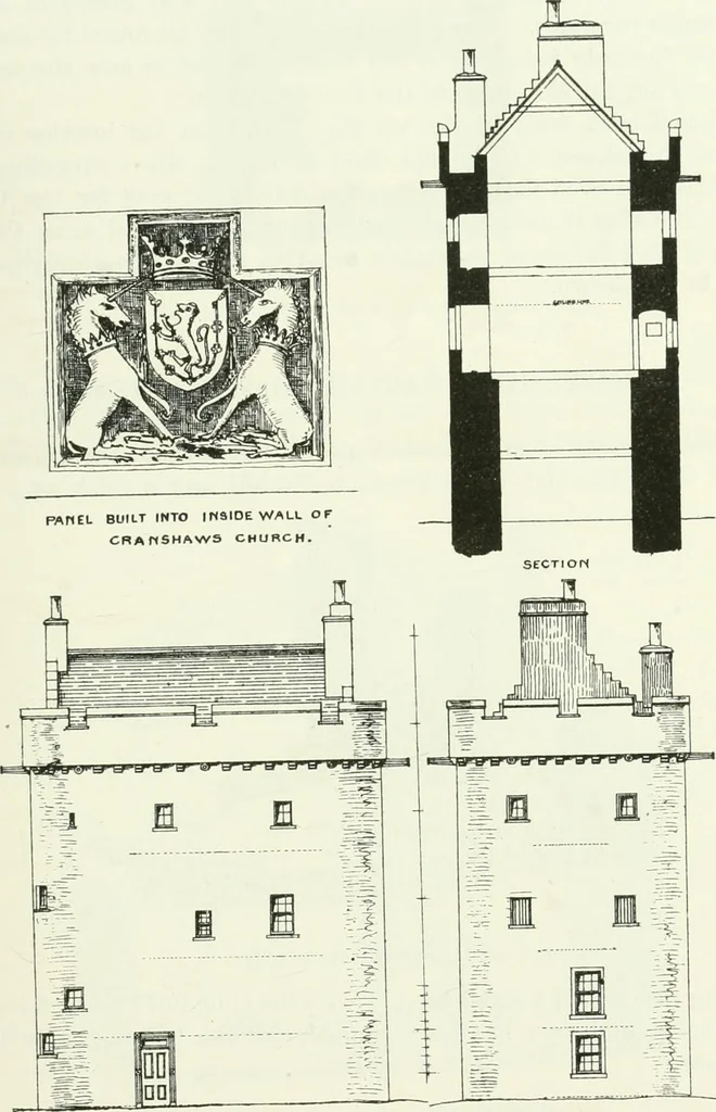 An illustration from The castellated and domestic architecture of Scotland, from the twelfth to the eighteenth century, 1887, leaf 452