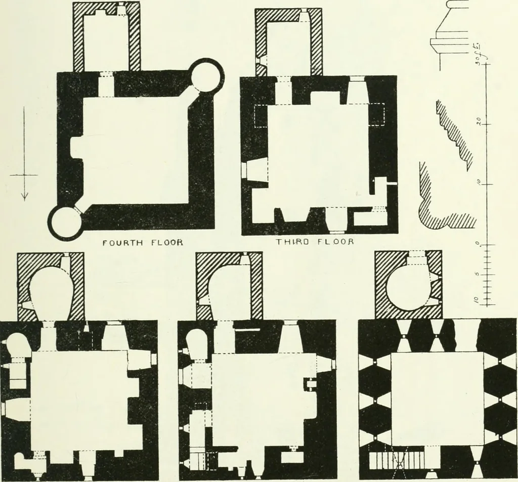 An illustration from The castellated and domestic architecture of Scotland, from the twelfth to the eighteenth century, 1887, leaf 486