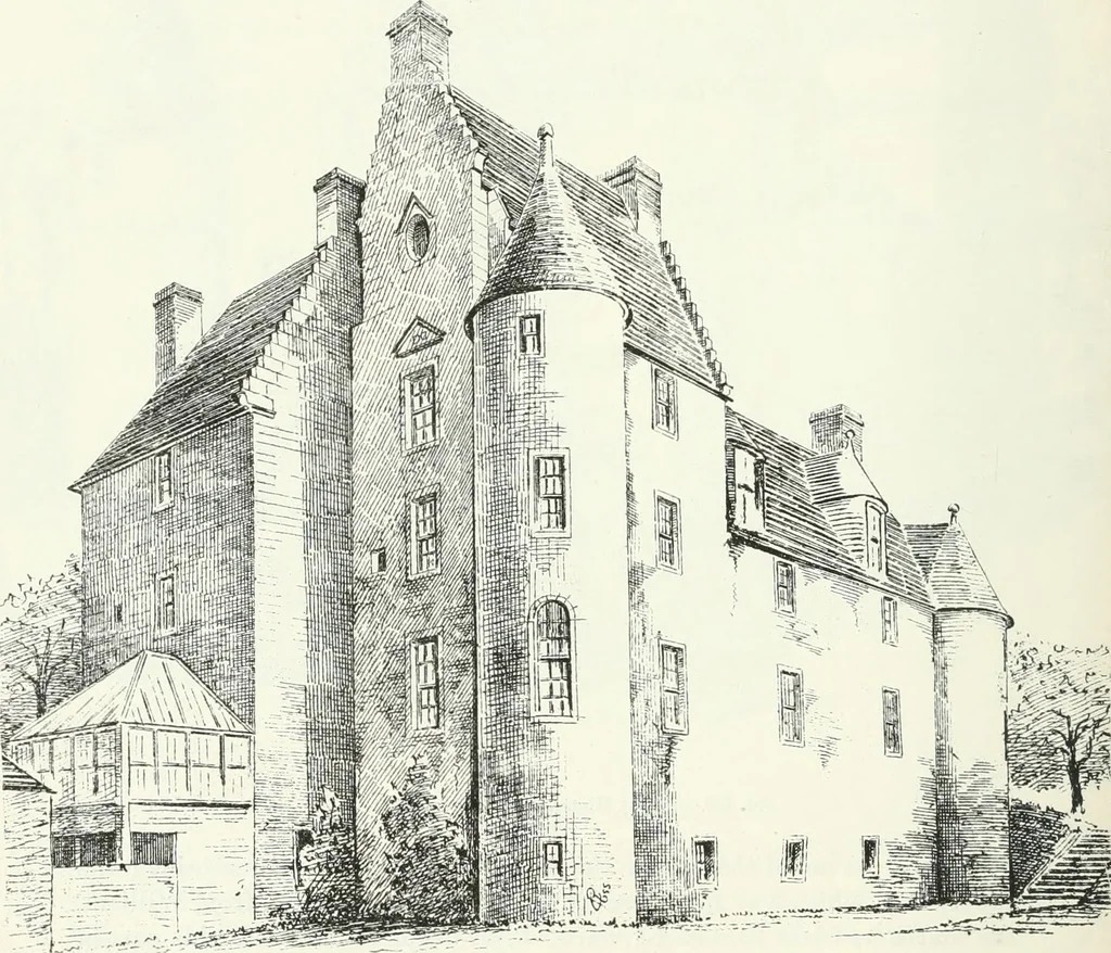 An illustration from The castellated and domestic architecture of Scotland, from the twelfth to the eighteenth century, 1887, leaf 495