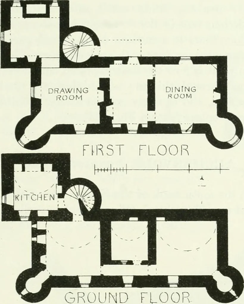 An illustration from The castellated and domestic architecture of Scotland, from the twelfth to the eighteenth century, 1887, leaf 496