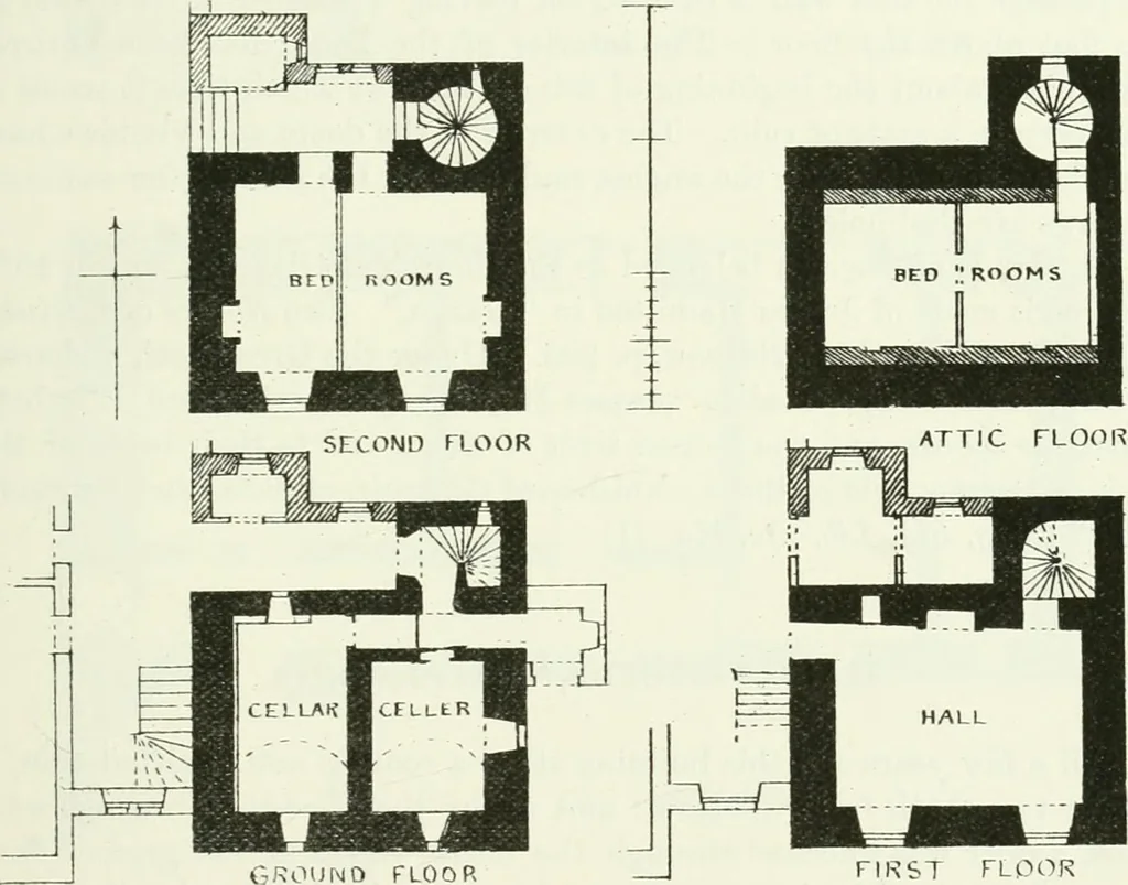 An illustration from The castellated and domestic architecture of Scotland, from the twelfth to the eighteenth century, 1887, leaf 500