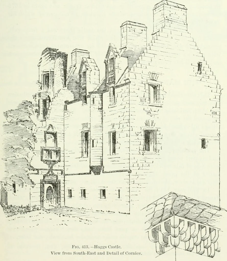 An illustration from The castellated and domestic architecture of Scotland, from the twelfth to the eighteenth century, 1887, leaf 506