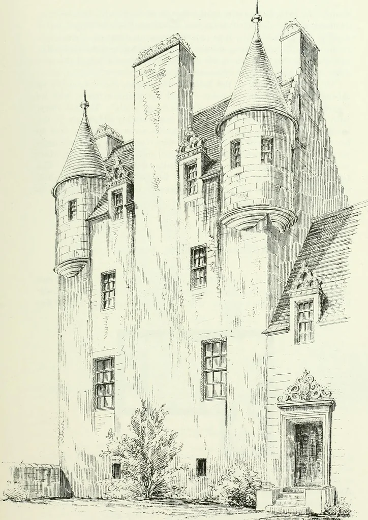 An illustration from The castellated and domestic architecture of Scotland, from the twelfth to the eighteenth century, 1887, leaf 524