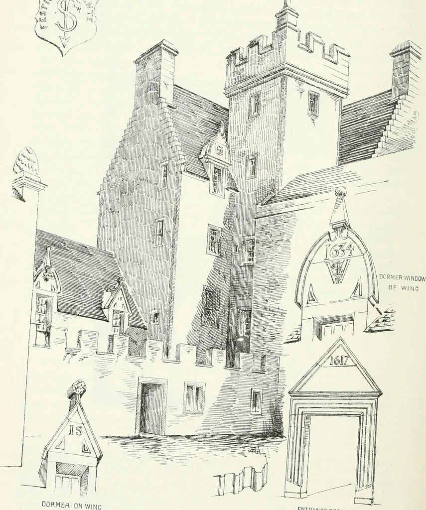 An illustration from The castellated and domestic architecture of Scotland, from the twelfth to the eighteenth century, 1887, leaf 553