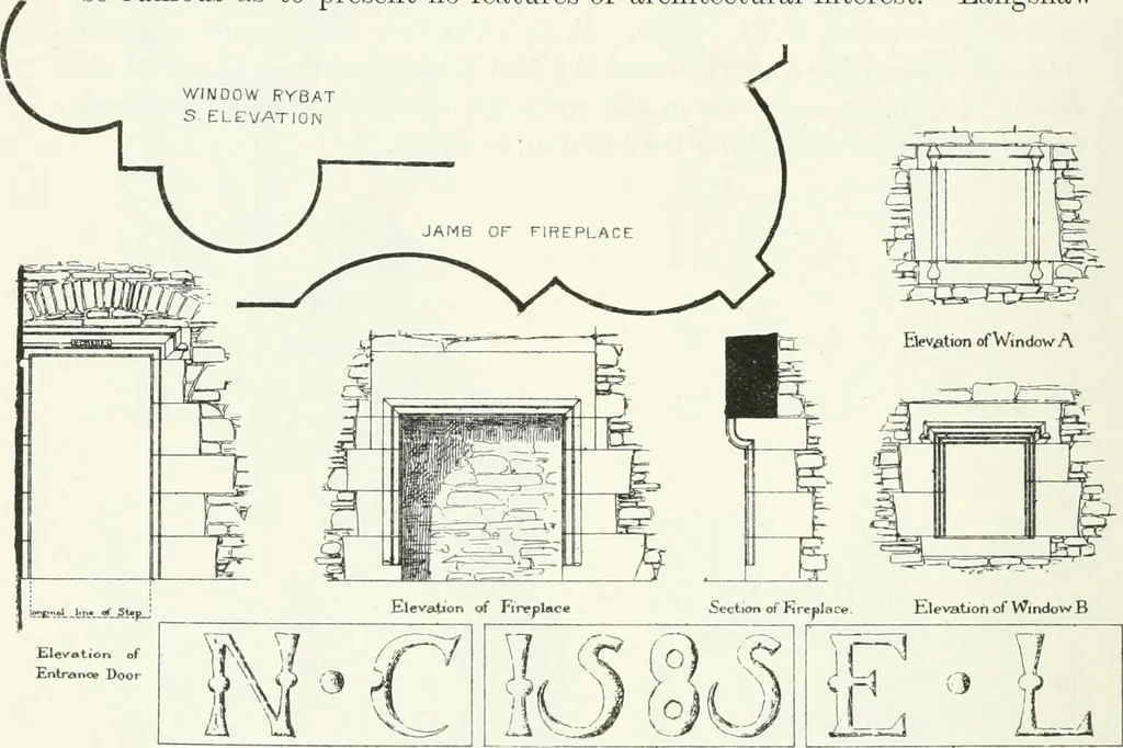 An illustration from The castellated and domestic architecture of Scotland, from the twelfth to the eighteenth century, 1887, leaf 573