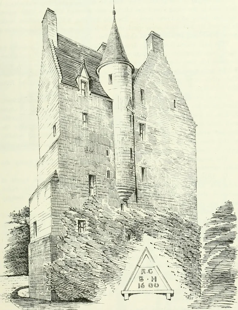 An illustration from The castellated and domestic architecture of Scotland, from the twelfth to the eighteenth century, 1887, leaf 594