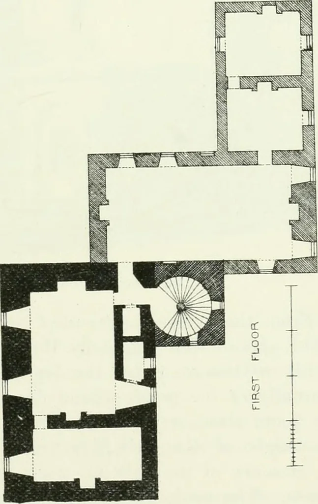 An illustration from The castellated and domestic architecture of Scotland, from the twelfth to the eighteenth century, 1887, leaf 596