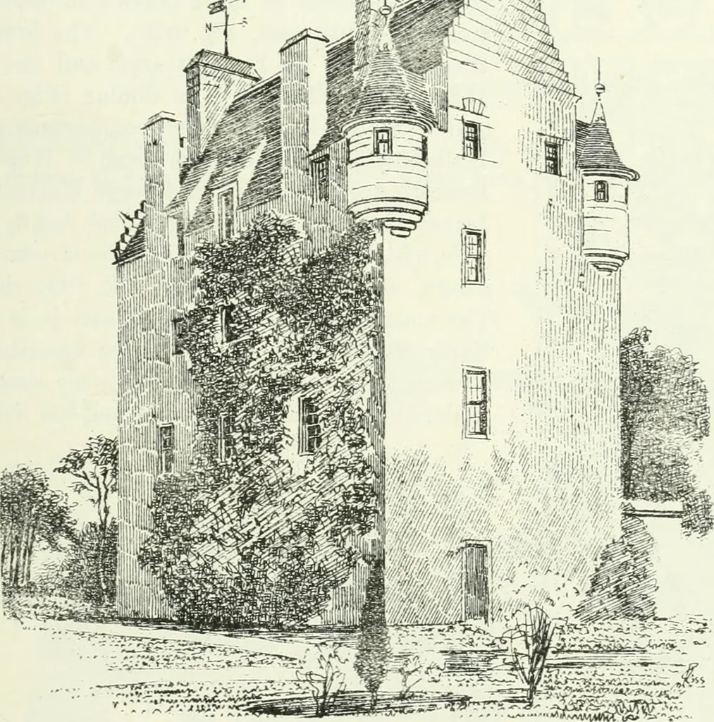 An illustration from The castellated and domestic architecture of Scotland, from the twelfth to the eighteenth century, 1887, leaf 598