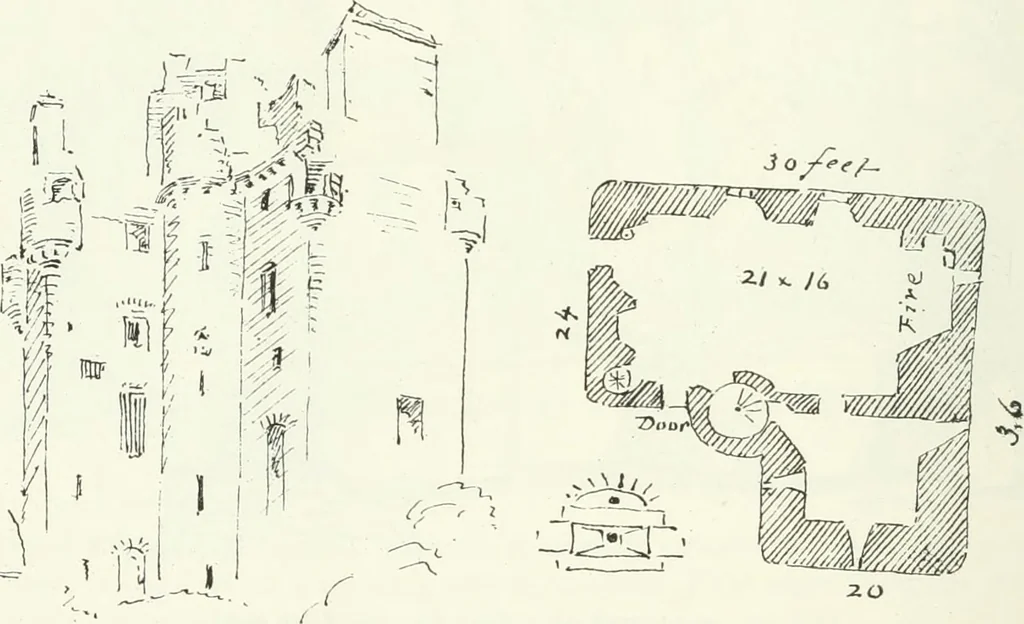 An illustration from The castellated and domestic architecture of Scotland, from the twelfth to the eighteenth century, 1887, leaf 625