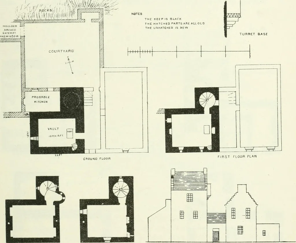 An illustration from The castellated and domestic architecture of Scotland, from the twelfth to the eighteenth century, 1887, leaf 652