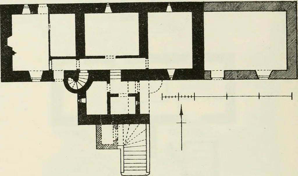An illustration from The castellated and domestic architecture of Scotland, from the twelfth to the eighteenth century, 1887, leaf 101