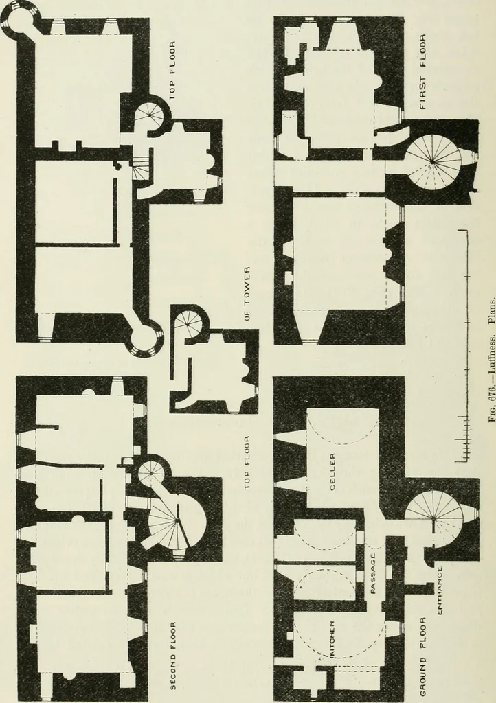 An illustration from The castellated and domestic architecture of Scotland, from the twelfth to the eighteenth century, 1887, leaf 105