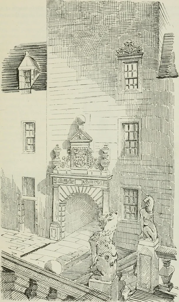 An illustration from The castellated and domestic architecture of Scotland, from the twelfth to the eighteenth century, 1887, leaf 176