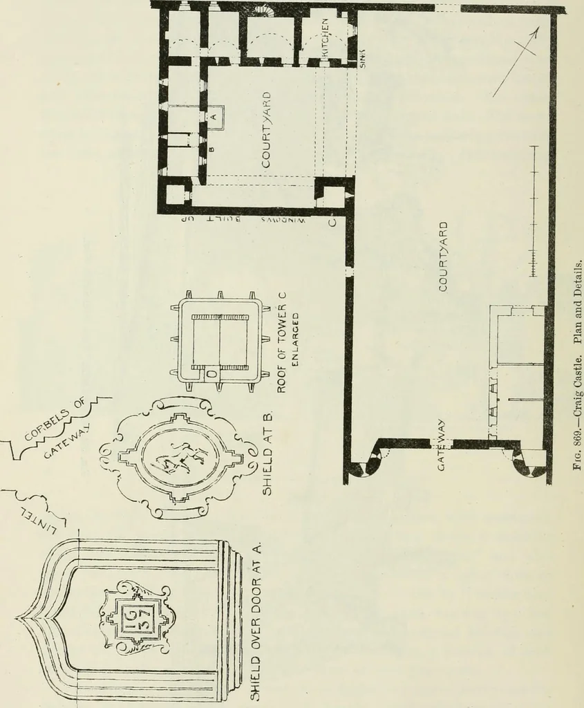 An illustration from The castellated and domestic architecture of Scotland, from the twelfth to the eighteenth century, 1887, leaf 309