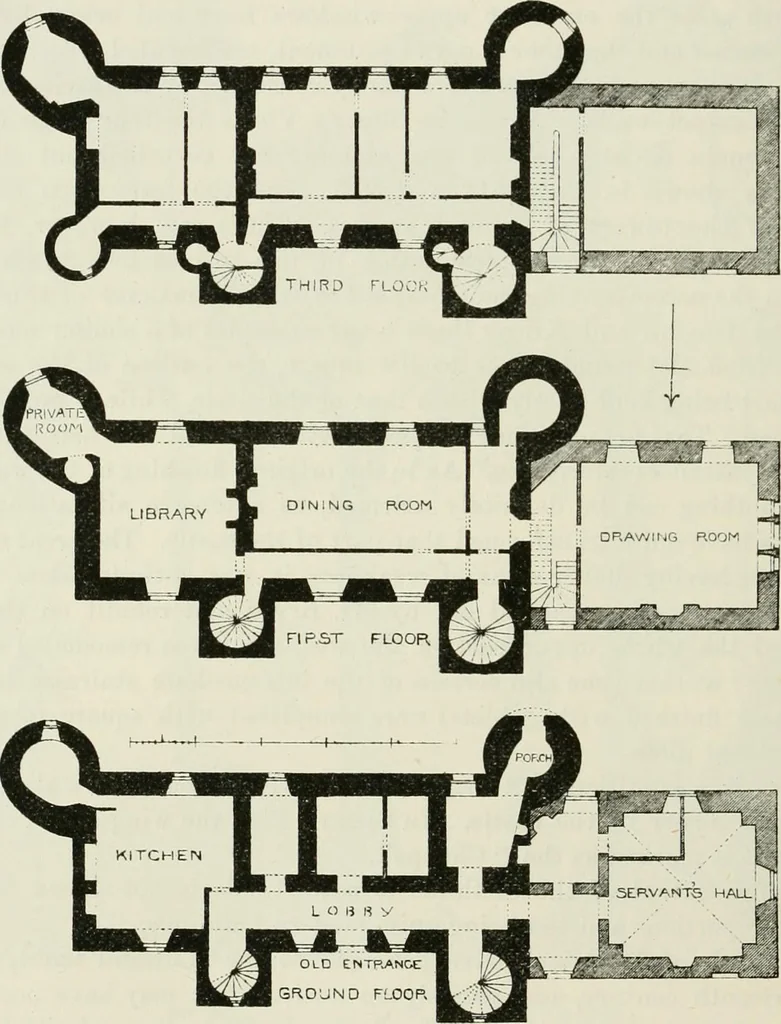 An illustration from The castellated and domestic architecture of Scotland, from the twelfth to the eighteenth century, 1887, leaf 357