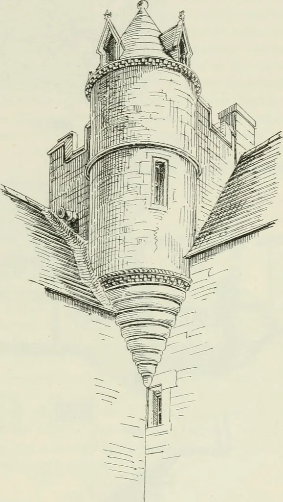 An illustration from The castellated and domestic architecture of Scotland, from the twelfth to the eighteenth century, 1887, leaf 92