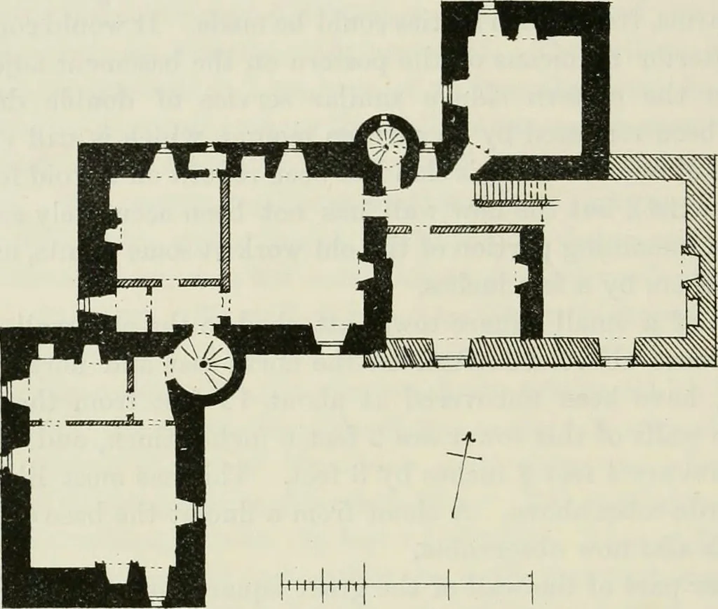 An illustration from The castellated and domestic architecture of Scotland, from the twelfth to the eighteenth century, 1887, leaf 253