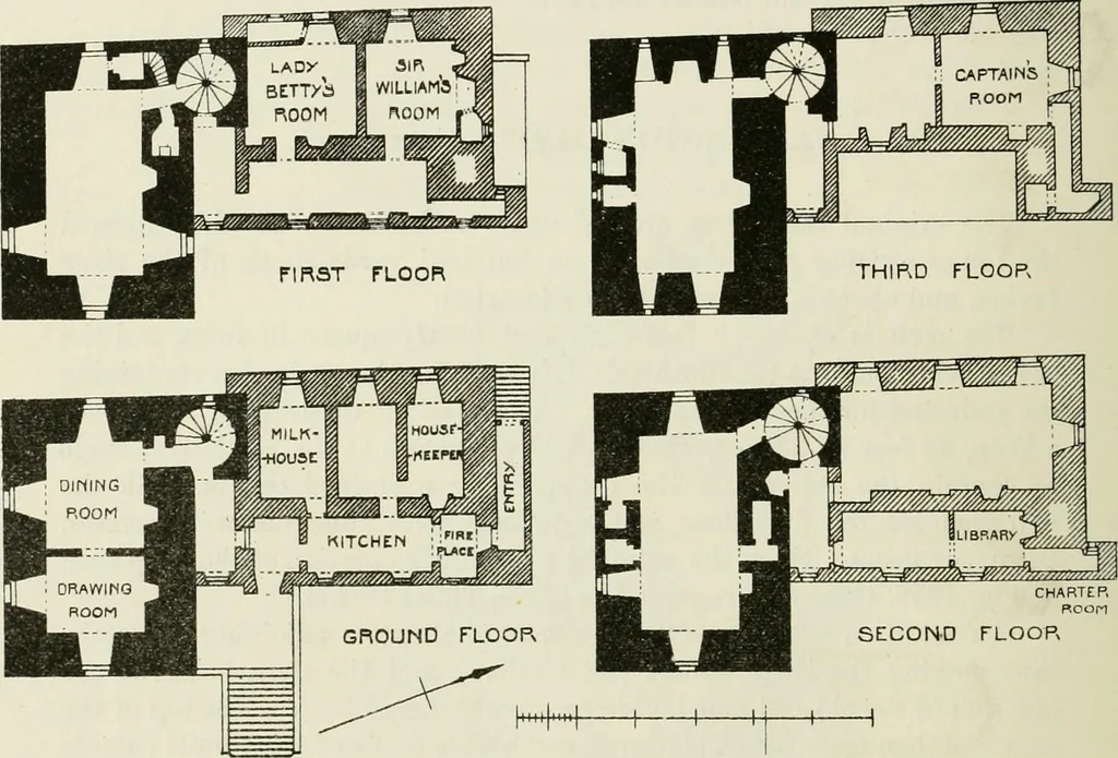 An illustration from The castellated and domestic architecture of Scotland, from the twelfth to the eighteenth century, 1887, leaf 259